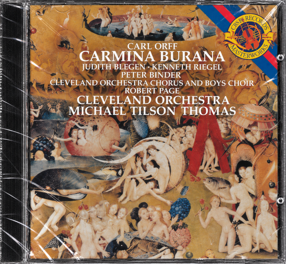 Tilson Thomas/Cleveland Orchestra: Orff Carmina Burana - CBS MK 76372