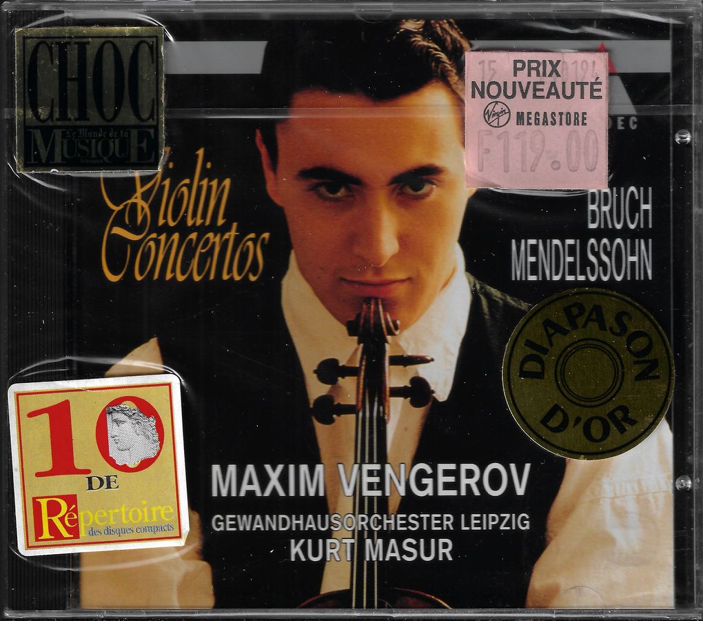 Vengerov: Mendelssohn & Bruch Concerti - Teldec 4509-90875-2 (sealed)