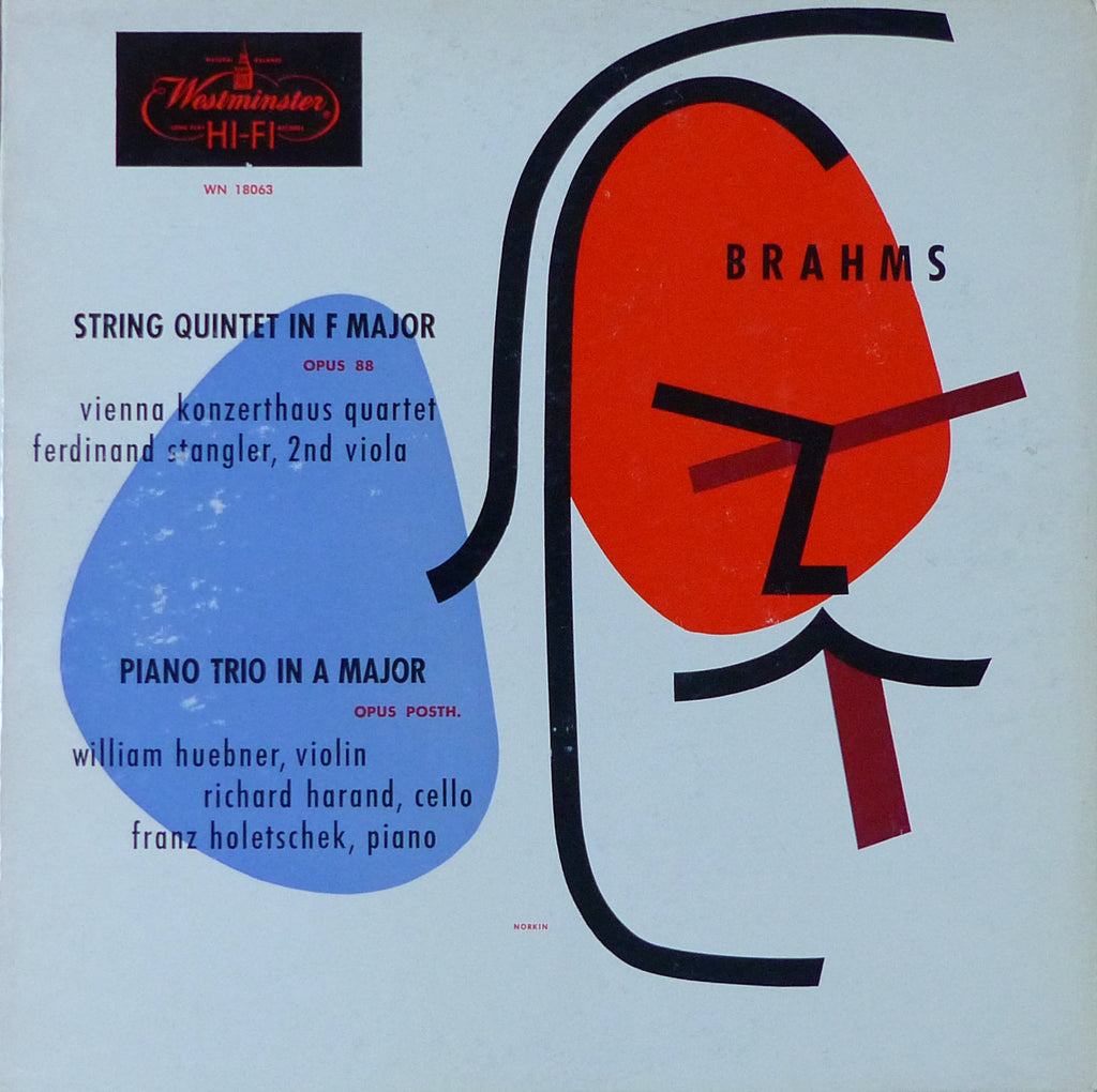 Vienna Konzerthaus Quartet: Brahms String Qnt, etc. - Westminster WN 18063