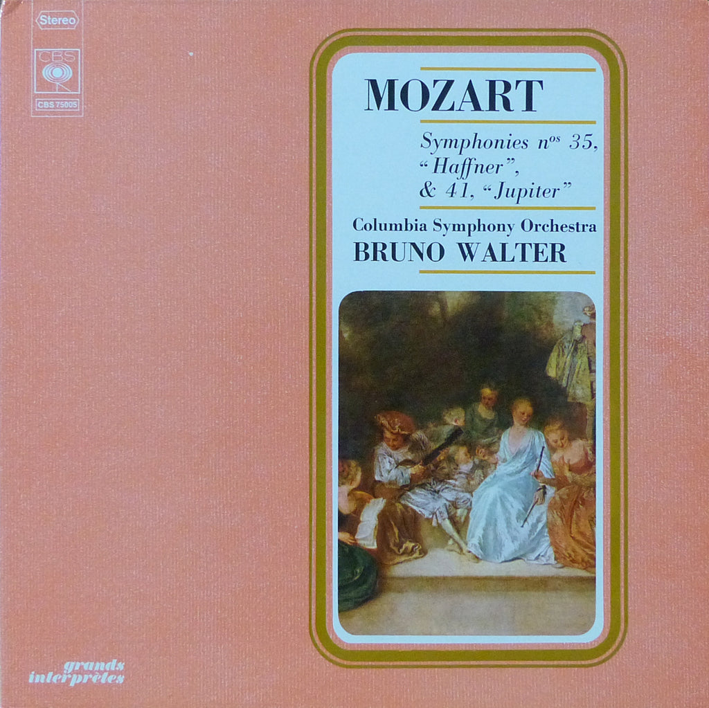 Walter/Columbia SO: Mozart "Haffner" & "Jupiter" - French CBS 75005