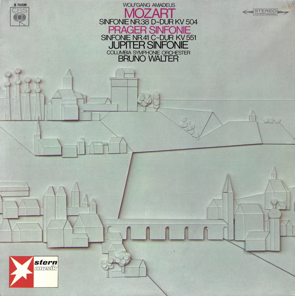 Walter/Columbia SO: "Prague" & "Jupiter" - CBS Germany S 72539