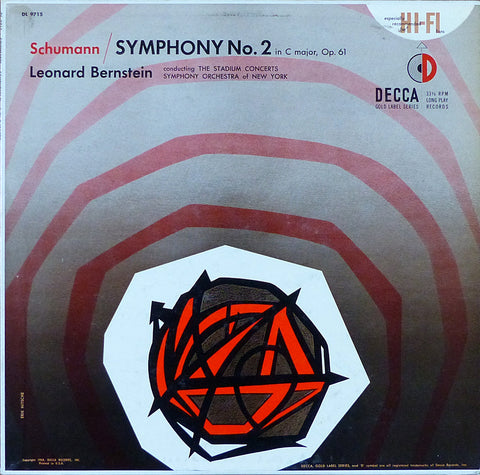 Bernstein/Stadium SO NY: Schumann Symphony No. 2 - Decca DL 9715