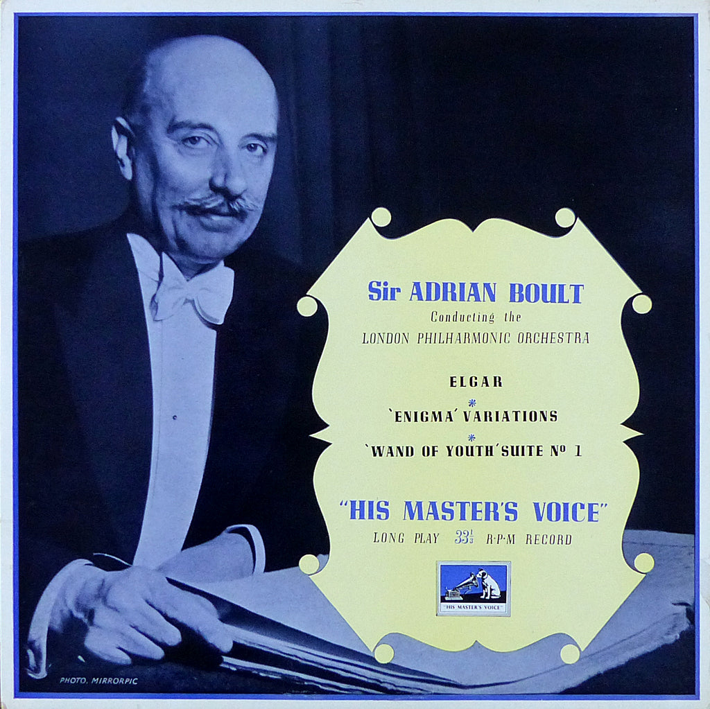Boult/LPO: Elgar Enigma Variations + Wand of Youth Suite 1 - HMV ALP 1153