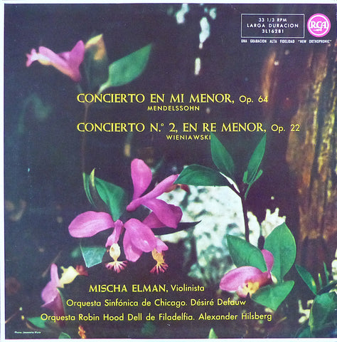 Elman: Mendelssohn & Wieniawski Violin Concerti - RCA Spain 3L16281