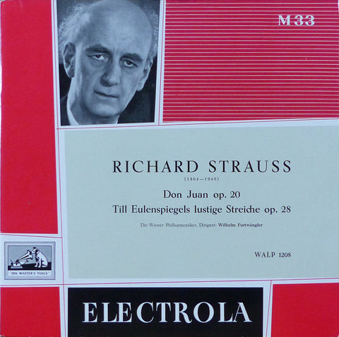 Furtwangler: R. Strauss Don Juan + Til Eulenspiegel - Electrola WALP 1208
