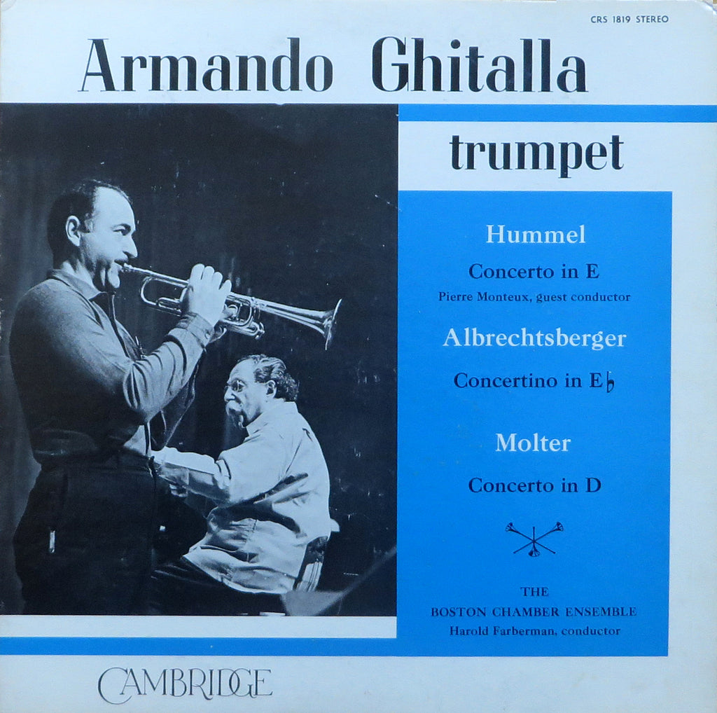 Ghitalla/Monteux: Hummel Trumpet Concerto, etc. - Cambridge CRS 1819
