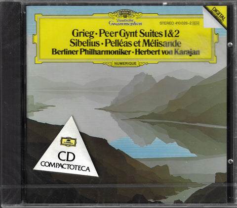 Karajan/BPO: Grieg Peer Gynt + Sibelius - DG 410 026-2 (sealed)