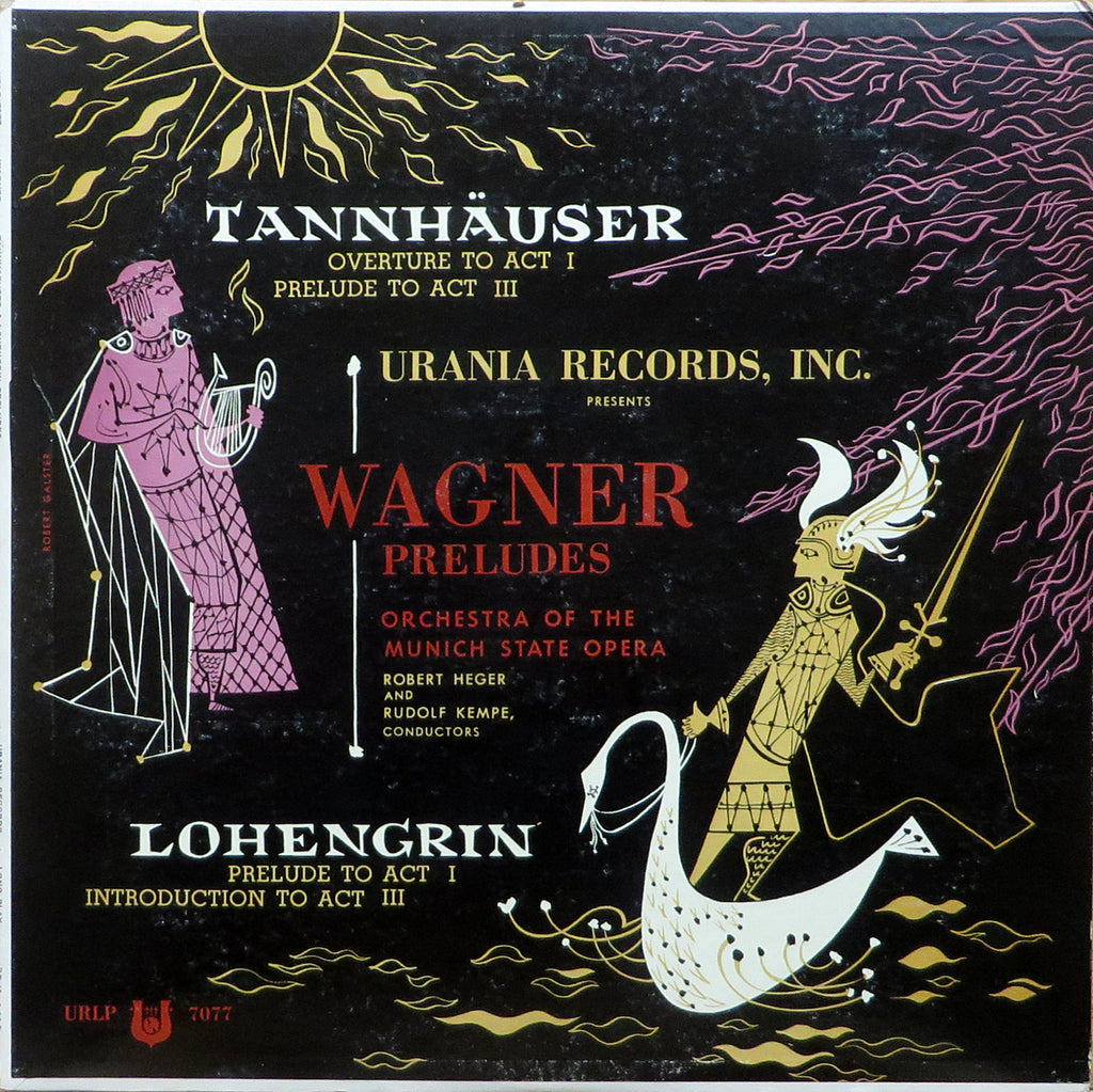Heger & Kempe conduct Wagner (Tannhauser, etc.) - Urania URLP 7077