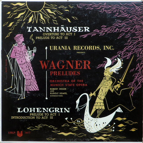 Heger & Kempe conduct Wagner (Tannhauser, etc.) - Urania URLP 7077