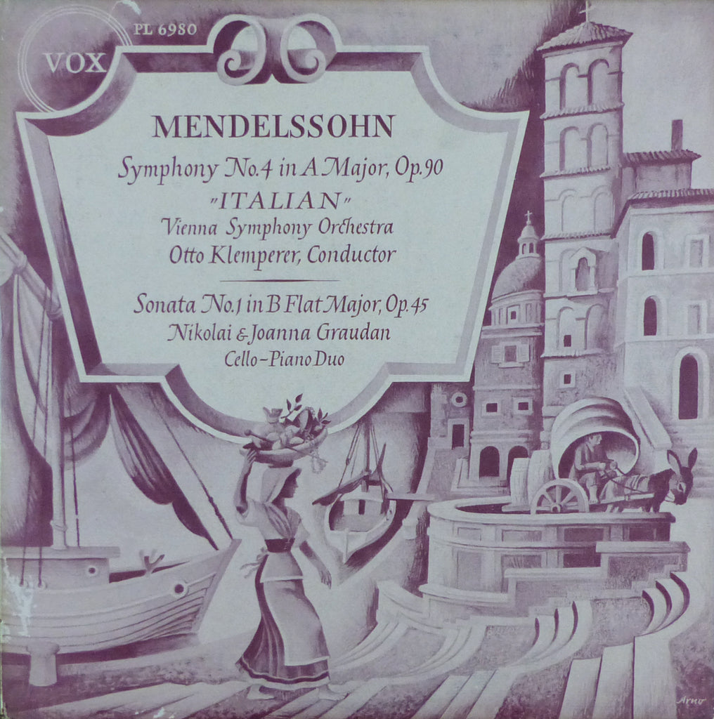 Klemperer: Mendelssohn "Italian" + Graudan: Cello Sonata - Vox PL 6980