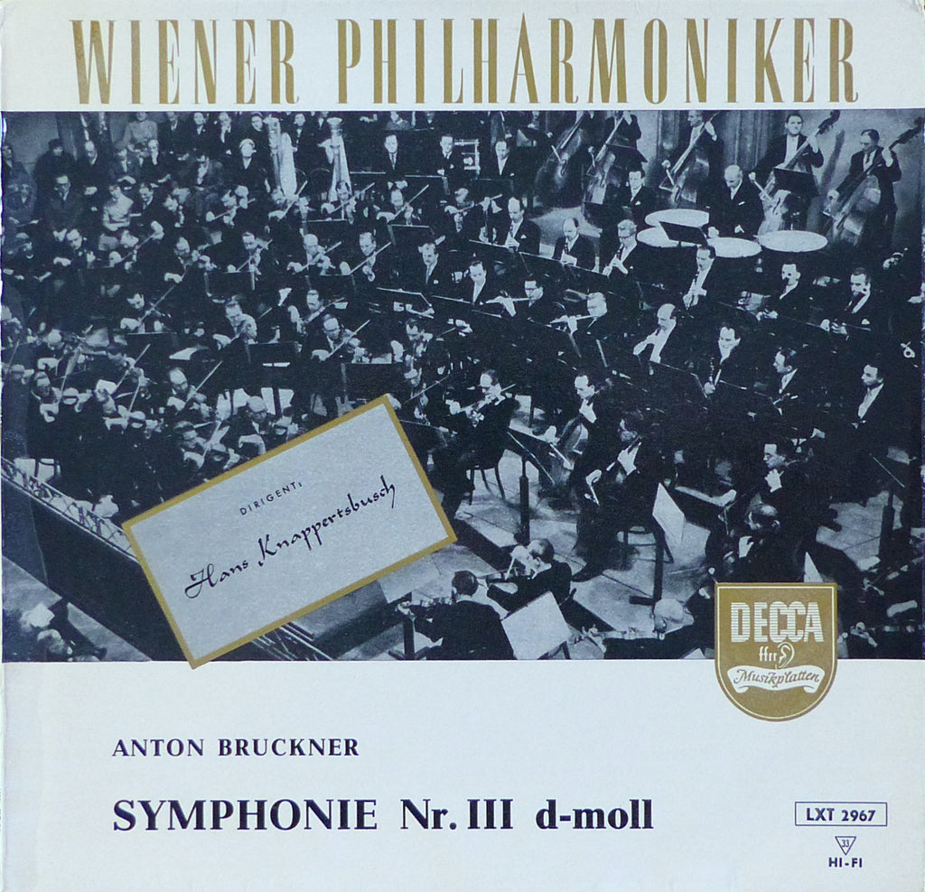 Knappertsbusch/VPO: Bruckner Symphony No. 3 - Decca LXT 2967