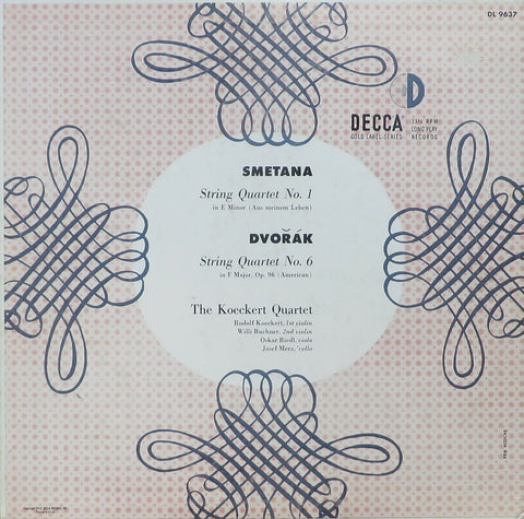 Koeckert Quartet: Dvorak "American" + Smetana SQs - Decca DL 9637