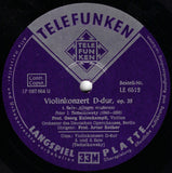 Kulenkampff: Tchaikovsky Violin Concerto - Telefunken LE 6512