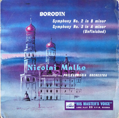 Malko: Borodin Symphonies Nos. 2 & 3 - HMV CLP 1075