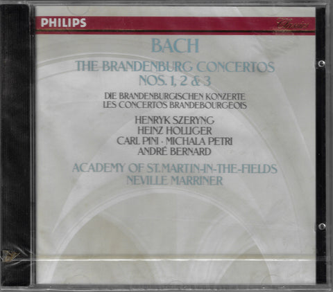 Marriner: Brandenburg Concerti 1, 2 & 3 - Philips 400 076-2 (sealed)