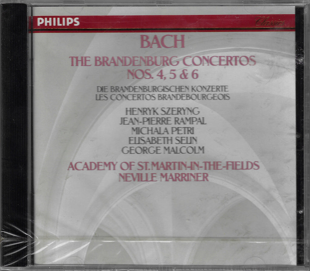 Marriner: Brandenburg Concerti 4, 5 & 6 - Philips 400 077-2 (sealed)