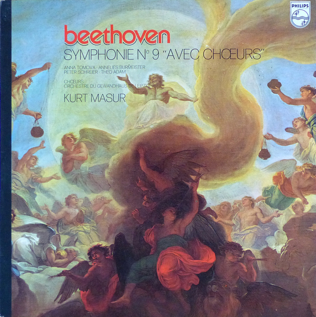 Masur: Beethoven Symphony No. 9 - Philips 6833 153 (with catalog)
