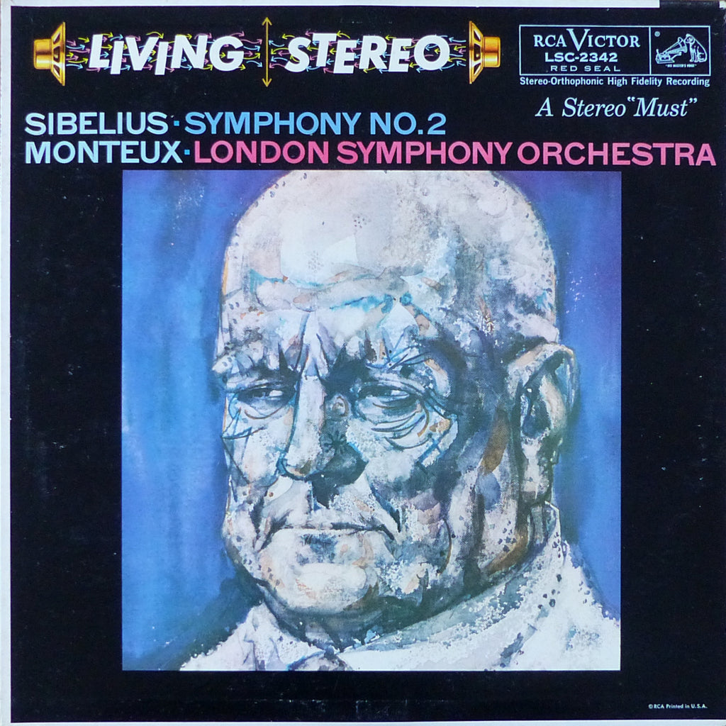 Monteux/LSO: Sibelius Symphony No. 2 - RCA LSC-2342