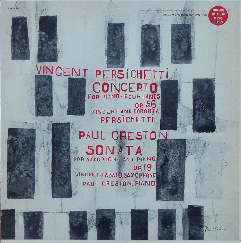 Persichetti: Concerto for Piano 4 Hands + Creston - Columbia AML 4989