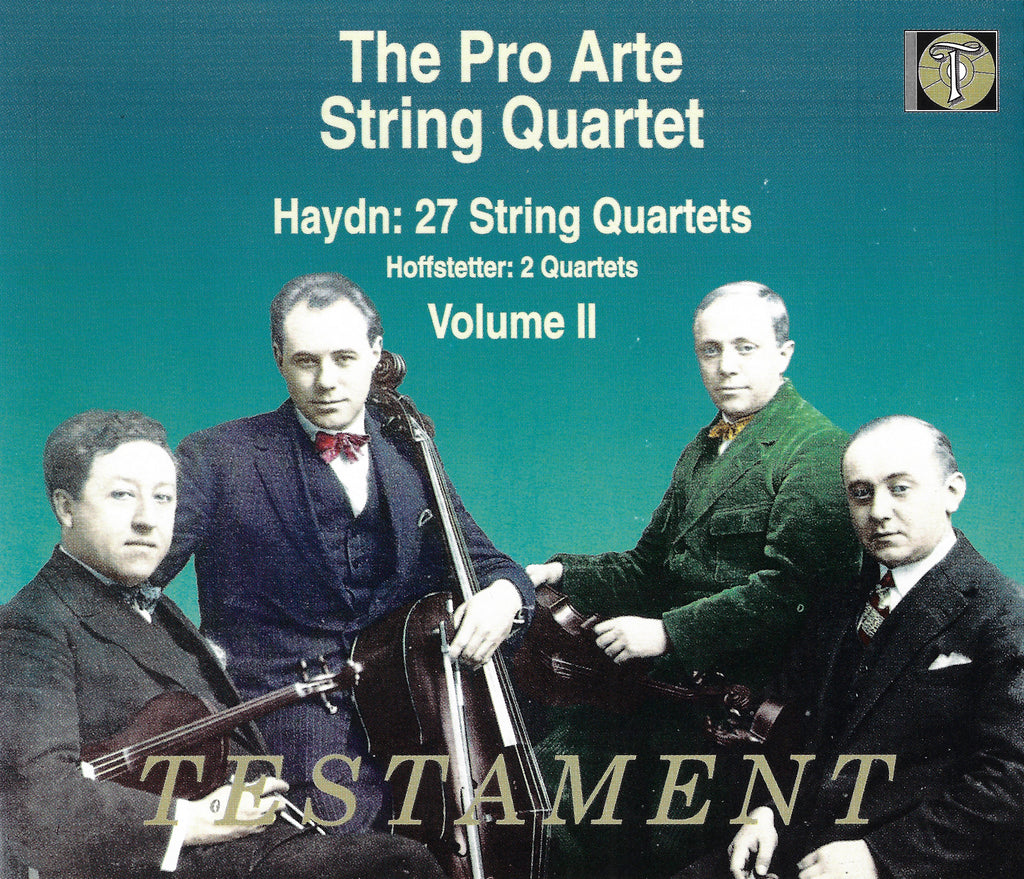 Pro Arte Quartet: Haydn 27 SQs Vol. II - Testament SBT 4056 (4CD set)