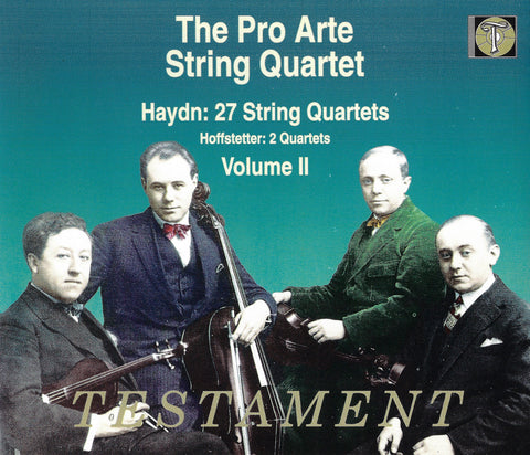 Pro Arte Quartet: Haydn 27 SQs Vol. II - Testament SBT 4056 (4CD set)