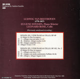 Rose/Istomin: Beethoven Cello Sonatas Opp. 69 & 102/2 - CBS MK 42398