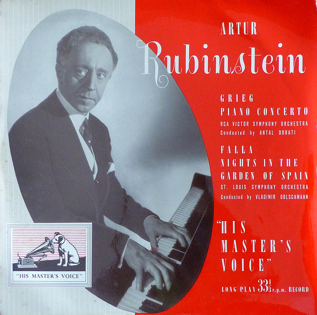Rubinstein: Grieg Piano Concerto + Nights in the Gardens of Spain - HMV ALP 1065