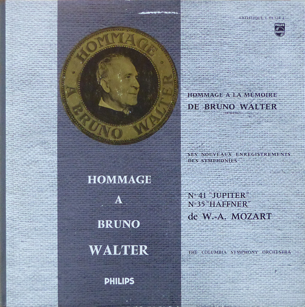 Walter/Columbia SO: Mozart "Haffner" & "Jupiter" - Philips L 01.254 L