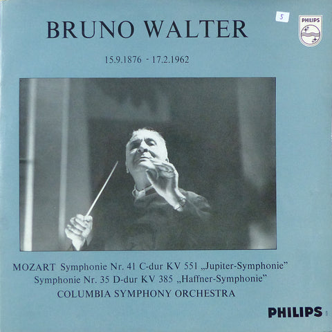 Walter/Columbia SO: "Haffner" & "Jupiter" Symphonies - Philips A 01524 L