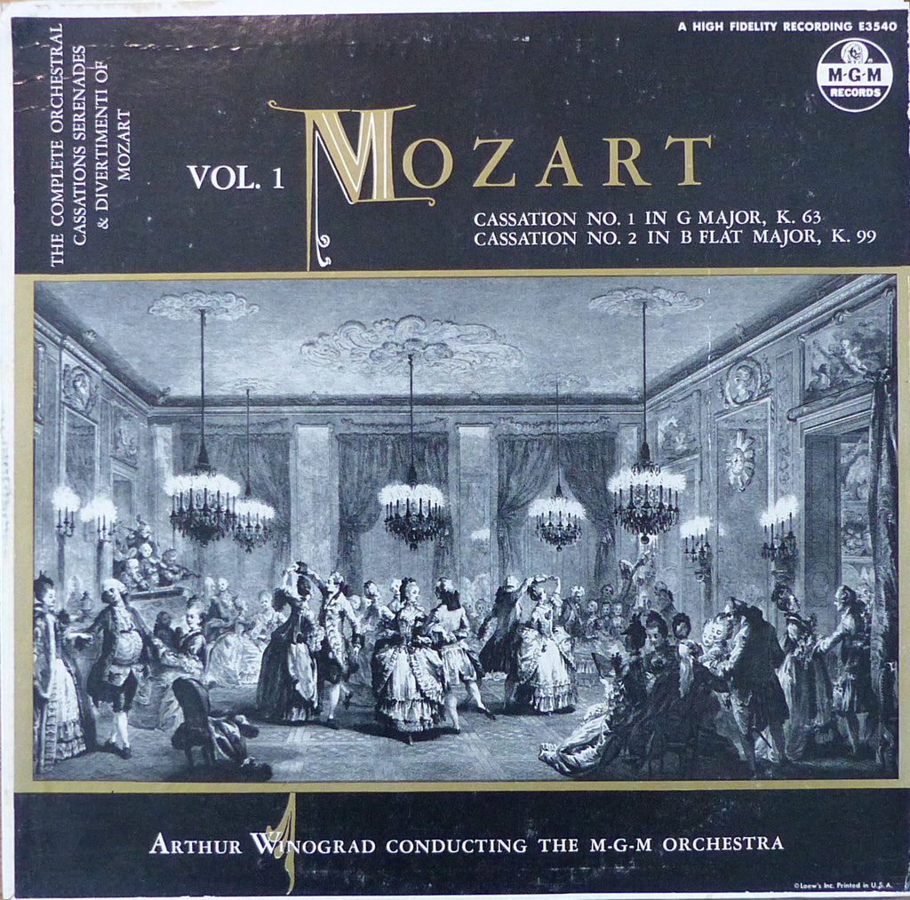 Winograd: Mozart Cassations K. 63 & K. 99 - MGM E 3540