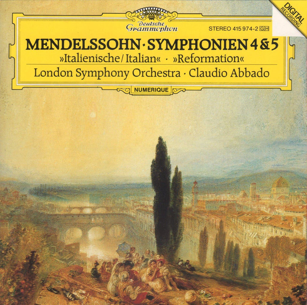 Abbado/LSO: Mendelssohn Symphonies 4 & 5 - DG 415 974-2