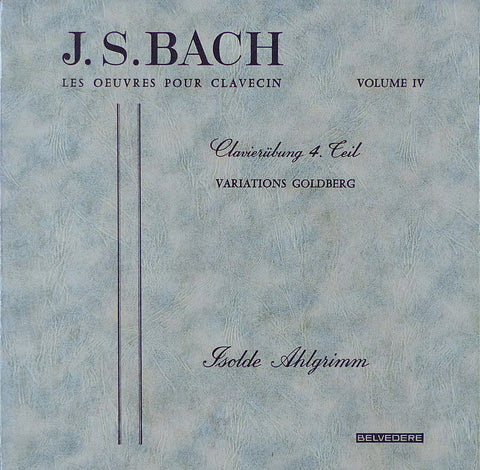 Ahlgrimm: Bach (Vol. IV) Goldberg Variations - Belvedere ELY 06 106