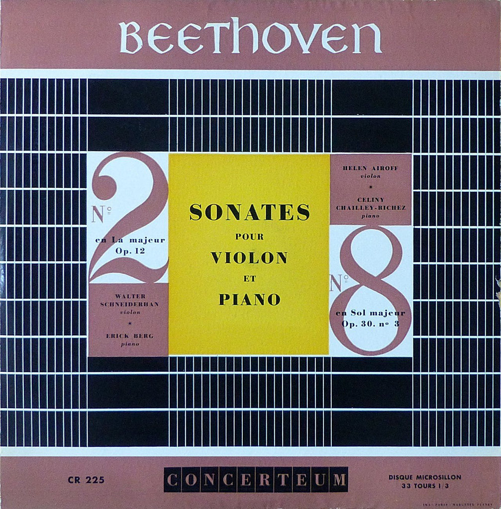 Airoff: Beethoven Violin Sonata No. 8, etc. - Concerteum CR 225