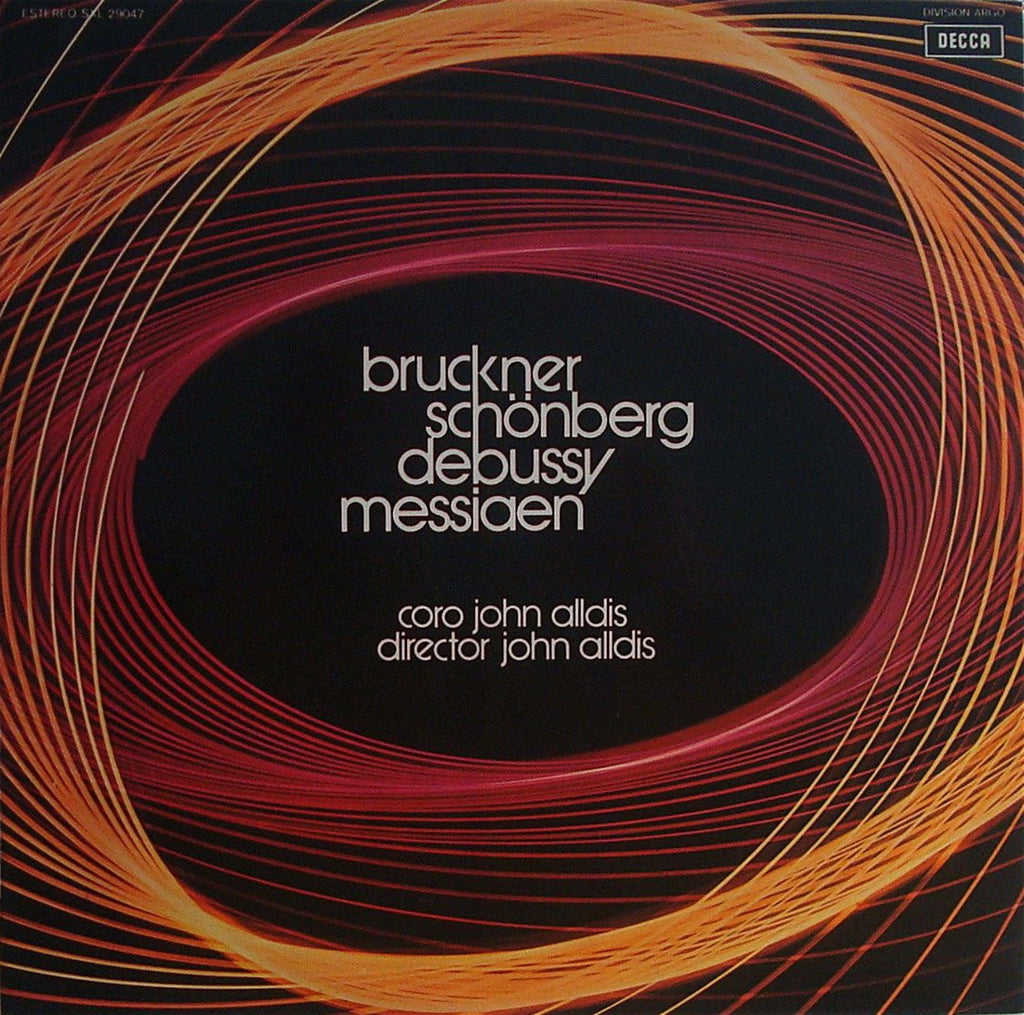 LP - John Alldis Choir: Bruckner, Schoenberg, Debussy, Messaien - Decca SXL 29047