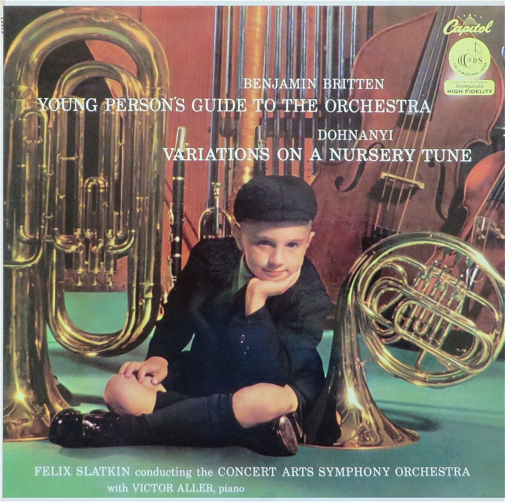 Aller/Slatkin: Variations on a Nursery Tune + Young Person's Guide - Capitol P 8373