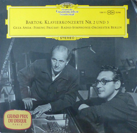 Anda: Bertok Piano Concertos Nos. 2 & 3 - DG SLPM 138 111