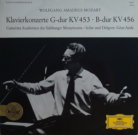 LP - Anda: Mozart Piano Concertos K. 453 & K. 456 - DG (Club-Sonderauflage) 6912-6837