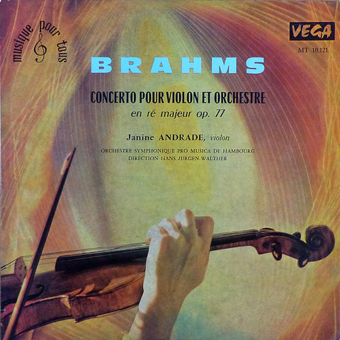 Andrade: Brahms Violin Concerto Op. 77 - Vega MT 10.121