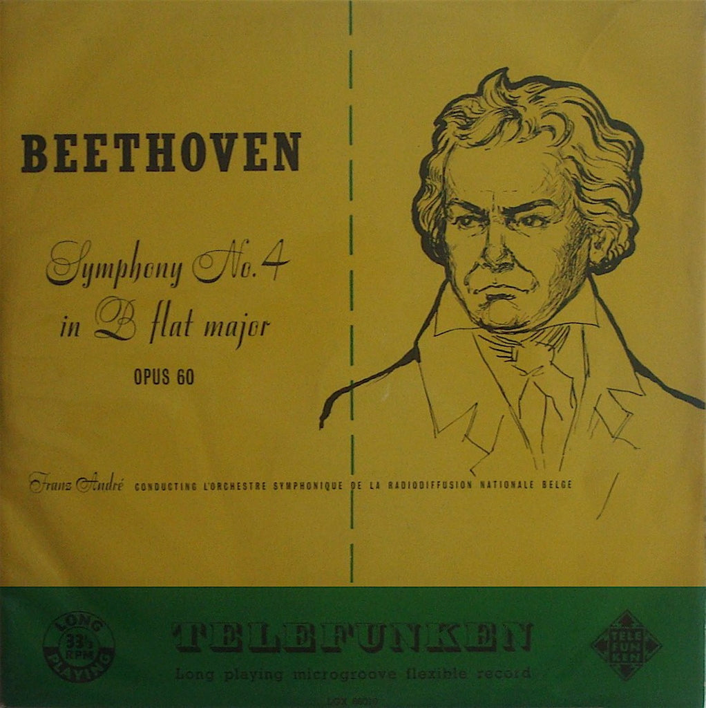 LP - André/Belgian National RSO: Beethoven Symphony No. 4 - Telefunken LGX 66010