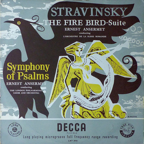 Ansermet: Firebird + Symphony of Psalms - Decca LXT 2916