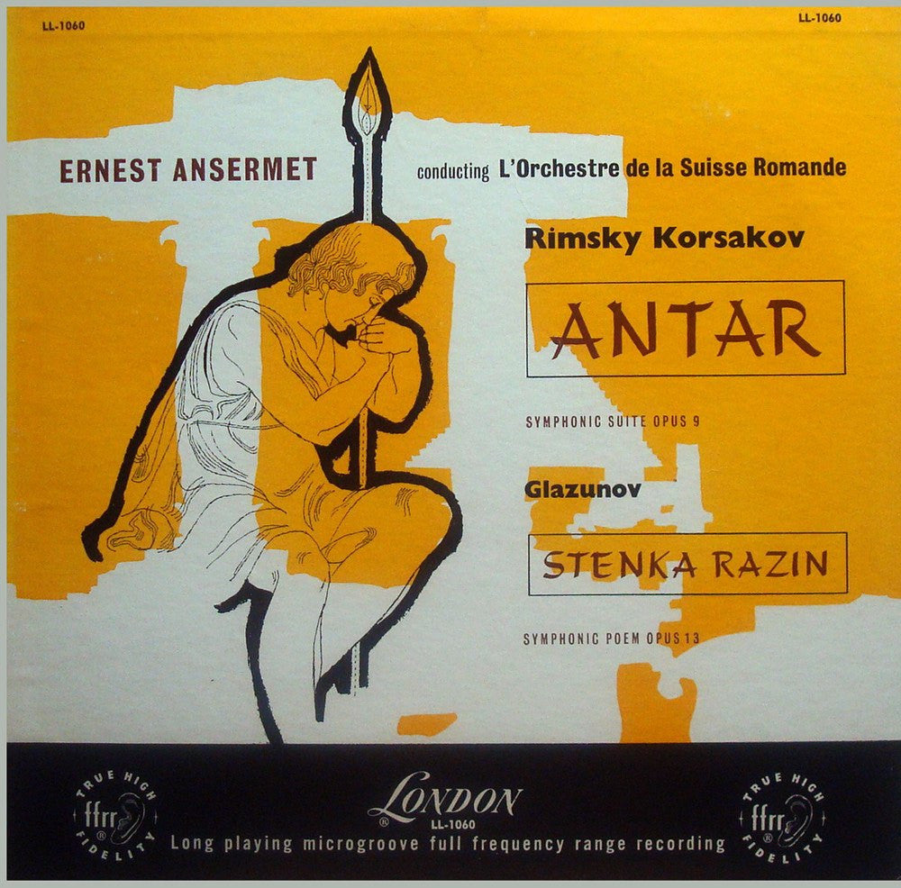 LP - Ansermet: Rimsky-Korsakov Antar + Glazunov Stenka Razin - London LL-1060