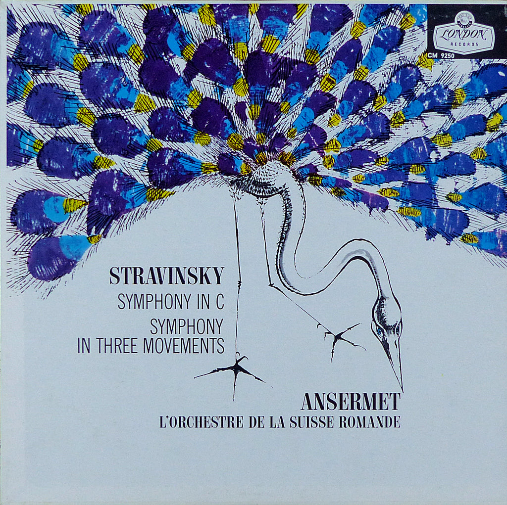 Ansermet: Stravinsky Symphonies in C / 3 Movements - London CM 9250