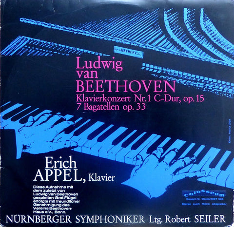 Appel: Beethoven Piano Concerto Op. 15 + Bagatelles Op. 33 - Colosseum Co MSt 509