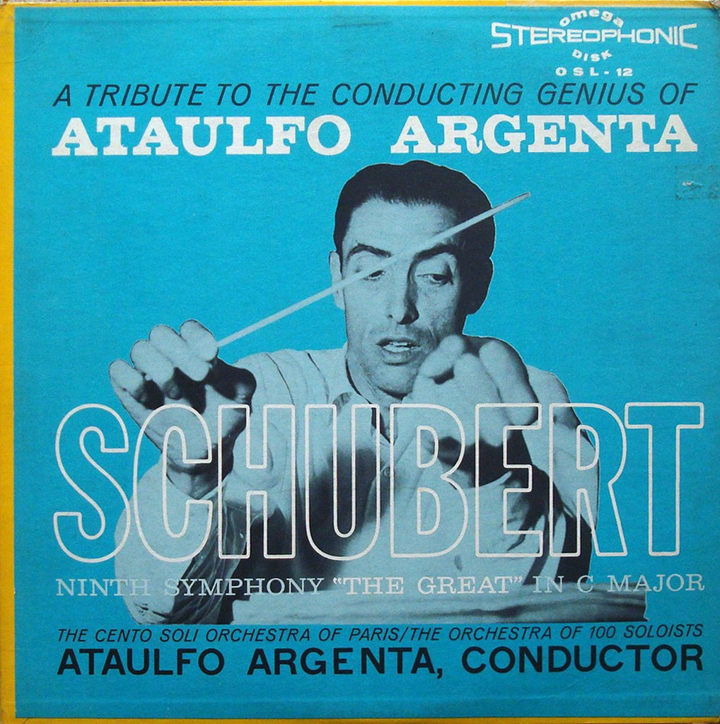 LP - Argenta/Cento Soli: Schubert Symphony No. 9 "Great" - Omega Disk OSL-12