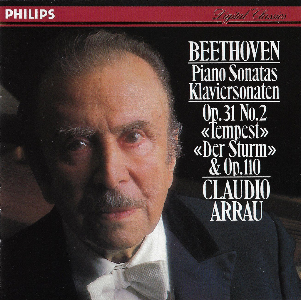 Arrau: Beethoven Tempest & Op. 110 Piano Sonatas - Philips 422 067-2