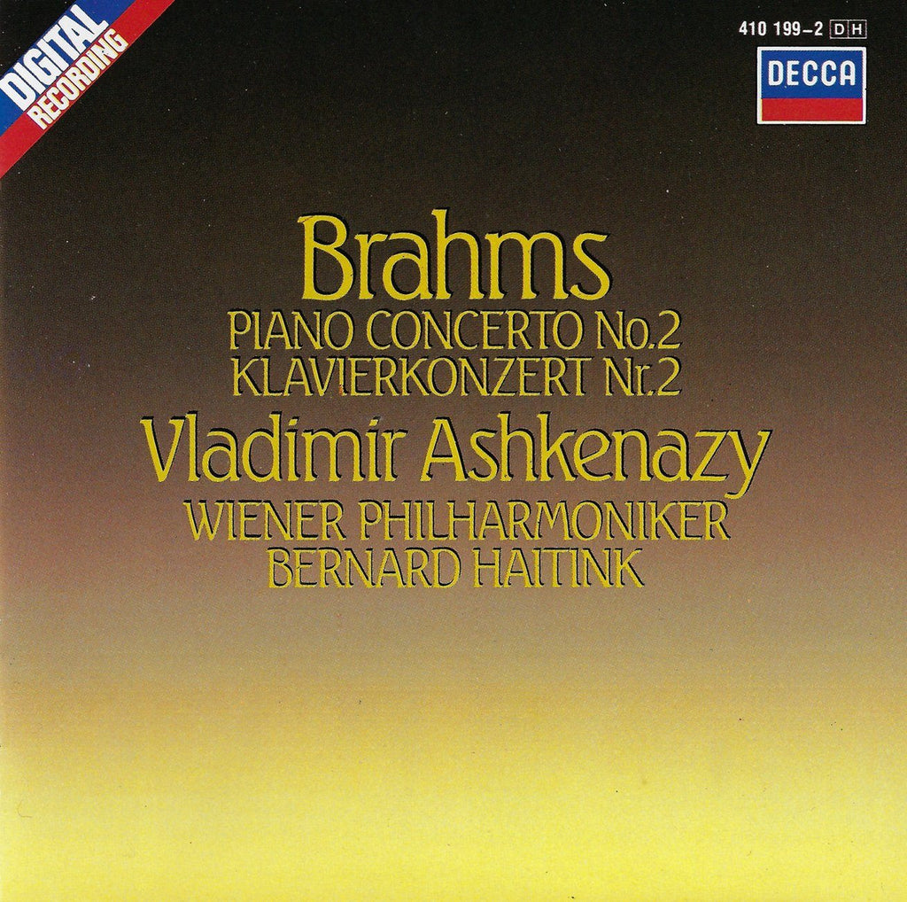 Ashkenazy: Brahms Piano Concerto No. 2 Op. 83 - Decca 410 199-2