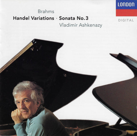 Ashkenazy: Brahms Handel Vars + Sonata No. 3 - London 430 771-2