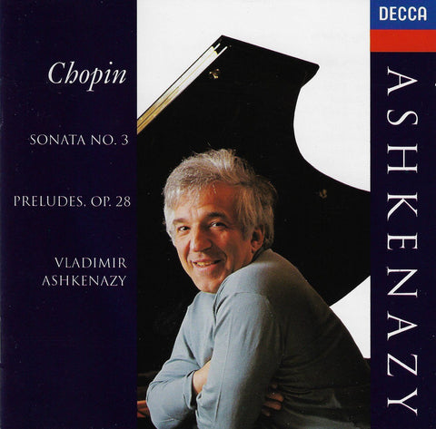 Ashkenazy: Chopin Piano Sonata No. 3 + 24 Preludes - Decca 436 821-2