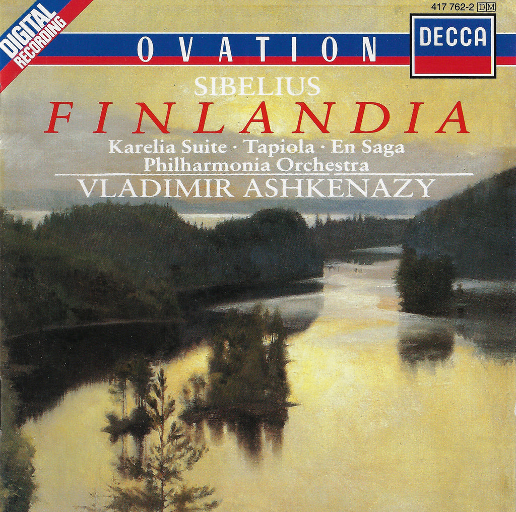 Ashkenazy: Sibelius Finlandia, En Saga, Tapiola, etc. - Decca 417 762-2