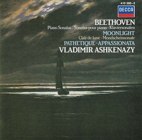 Ashkenazy: Moonlight, Pathetique & Appassionata Sonatas - Decca 410 260-2